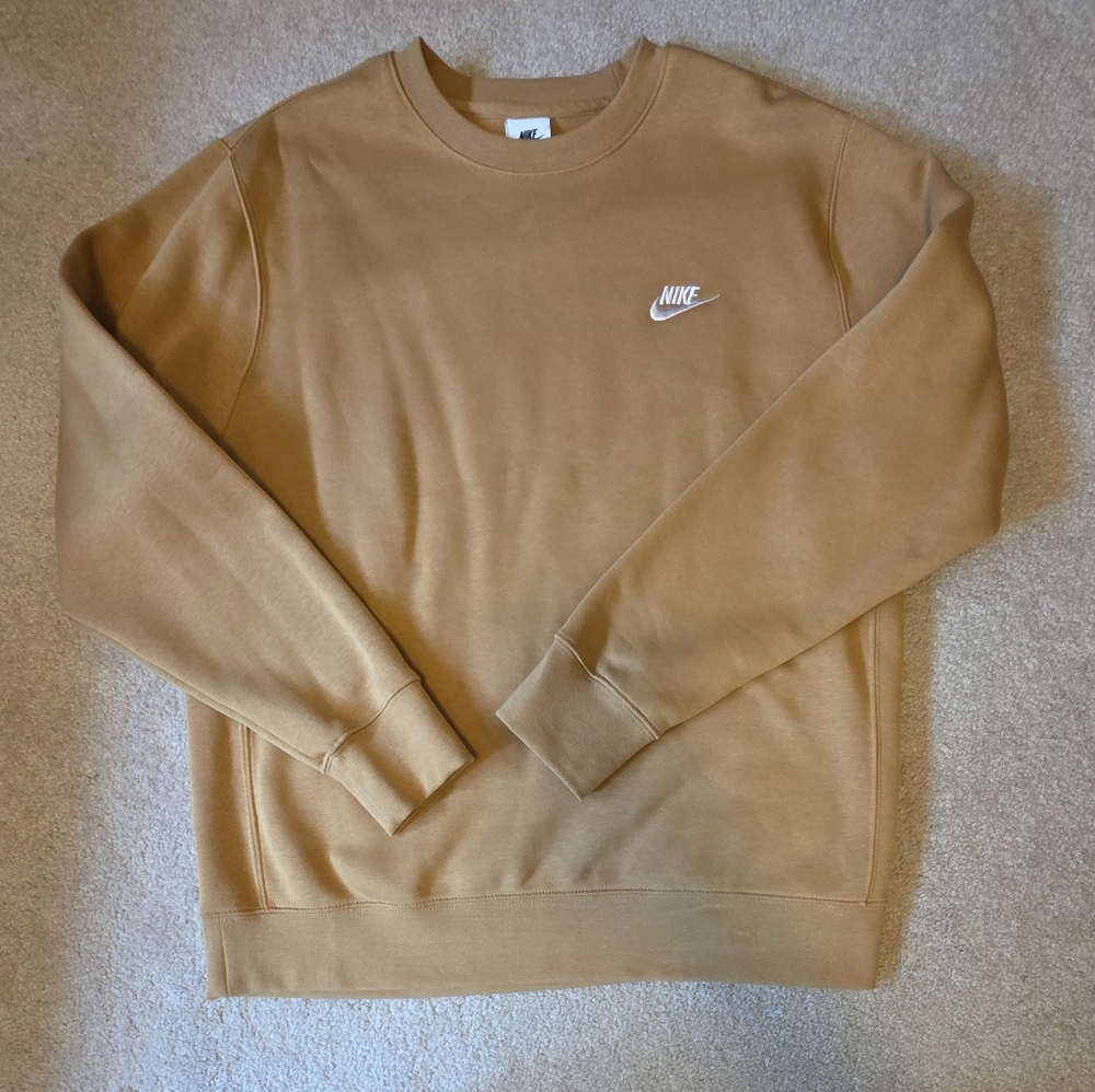 Nike Men's Camel Crewneck Sweater